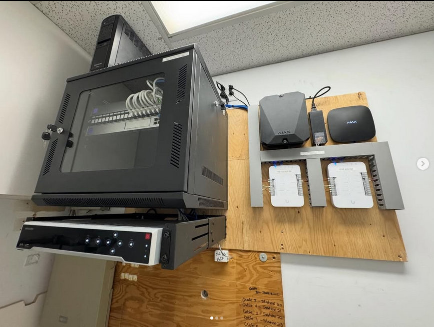 Professional network cabling installation in retail store Toronto